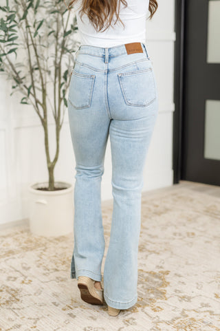 Alexis High Rise Control Top Slit Hem Slim Bootcut Jeans-Jeans-Ave Shops-Motis & Co Boutique, Women's Fashion Boutique in Carthage, Missouri