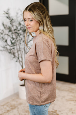 Almost There V-Neck Henley Top In Taupe-T-shirt-Ave Shops-Motis & Co Boutique, Women's Fashion Boutique in Carthage, Missouri