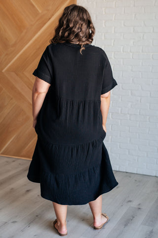 Always Learning Dolman Sleeve Dress in Black-Dresses-Ave-Motis & Co Boutique, Women's Fashion Boutique in Carthage, Missouri