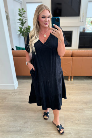 Always Learning Dolman Sleeve Dress in Black-Dresses-Ave-Motis & Co Boutique, Women's Fashion Boutique in Carthage, Missouri