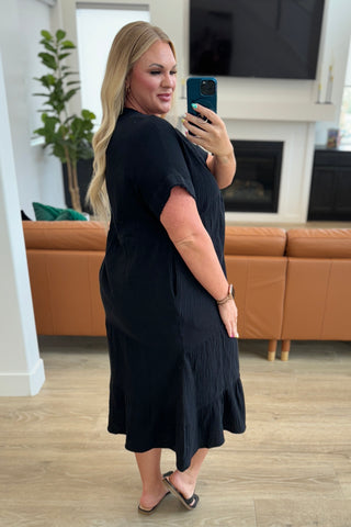 Always Learning Dolman Sleeve Dress in Black-Dresses-Ave-Motis & Co Boutique, Women's Fashion Boutique in Carthage, Missouri