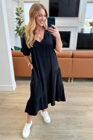 Always Learning Dolman Sleeve Dress in Black-Dresses-Ave-Motis & Co Boutique, Women's Fashion Boutique in Carthage, Missouri