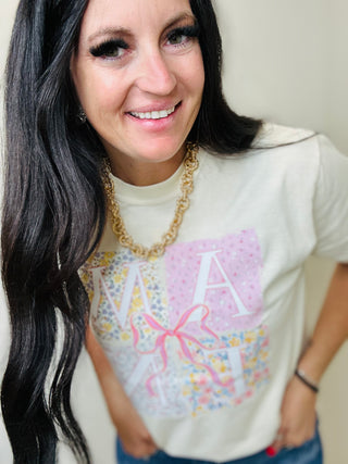 Amen Floral Block Graphic Tee-Graphic Tees-Dash Forward-Motis & Co Boutique, Women's Fashion Boutique in Carthage, Missouri