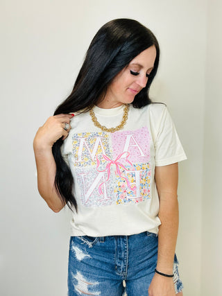 Amen Floral Block Graphic Tee-Graphic Tees-Dash Forward-Motis & Co Boutique, Women's Fashion Boutique in Carthage, Missouri