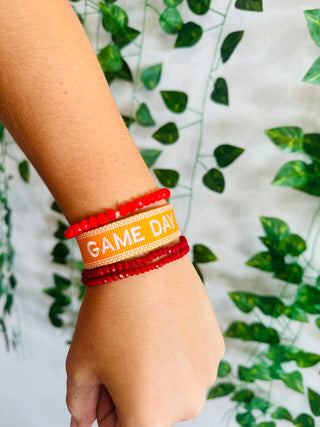 Gold Game Day Bracelet-Bracelets-MOTIS-Motis & Co Boutique, Women's Fashion Boutique in Carthage, Missouri