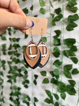 Dangle Football Earrings-Earrings-MOTIS-Motis & Co Boutique, Women's Fashion Boutique in Carthage, Missouri
