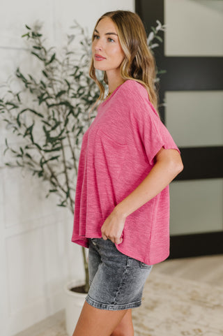 Basically Flowing Dolman Sleeve Top in Hot Pink-Womens-Ave Shops-Motis & Co Boutique, Women's Fashion Boutique in Carthage, Missouri