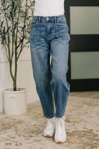 Bella High Waist Soft Barrel Stitch Thru Pocket-Jeans-Ave Shops-Motis & Co Boutique, Women's Fashion Boutique in Carthage, Missouri