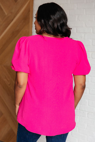 Belong Together Puff Sleeve Blouse-Blouses-Ave Shops-Motis & Co Boutique, Women's Fashion Boutique in Carthage, Missouri