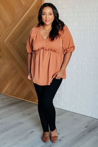 Better Than Ever Ruffle Detail Blouse-Short Sleeves-Ave Shops-Motis & Co Boutique, Women's Fashion Boutique in Carthage, Missouri