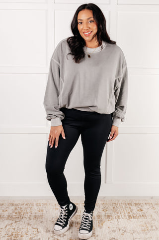 Beyond the Basics Pullover in Sleet-Pullovers-Ave Shops-Motis & Co Boutique, Women's Fashion Boutique in Carthage, Missouri
