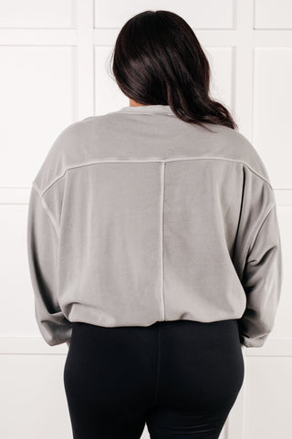 Beyond the Basics Pullover in Sleet-Pullovers-Ave Shops-Motis & Co Boutique, Women's Fashion Boutique in Carthage, Missouri