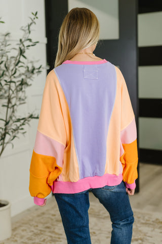 Blockbuster Color Block Pullover in Muted-Pullovers-Ave Shops-Motis & Co Boutique, Women's Fashion Boutique in Carthage, Missouri