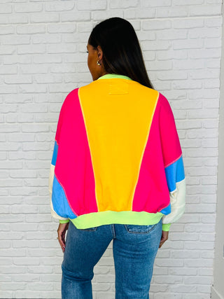 Blockbuster Color Block Pullover in Bright-sweatshirts-Ave Shops-Motis & Co Boutique, Women's Fashion Boutique in Carthage, Missouri