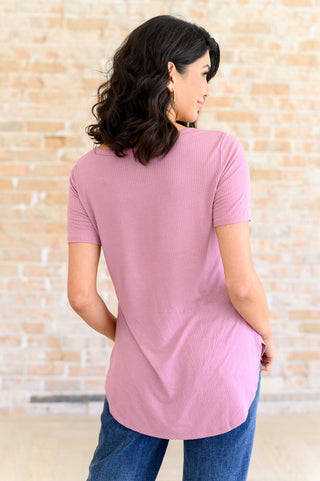 Born and Raised V-Neck Ribbed Top-Tops-Ave Shops-Motis & Co Boutique, Women's Fashion Boutique in Carthage, Missouri