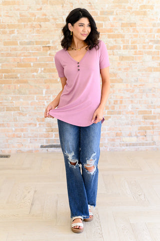 Born and Raised V-Neck Ribbed Top-Tops-Ave Shops-Motis & Co Boutique, Women's Fashion Boutique in Carthage, Missouri