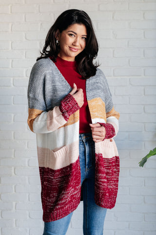 Bring the Warmth Color Block Cardigan-Cardigans-Ave Shops-Motis & Co Boutique, Women's Fashion Boutique in Carthage, Missouri