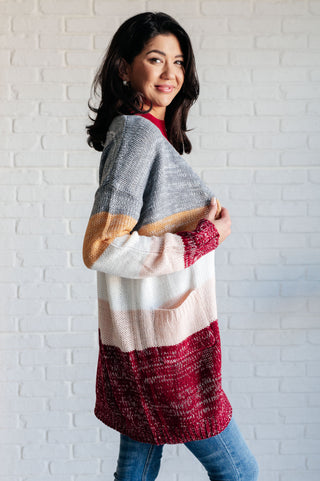 Bring the Warmth Color Block Cardigan-Cardigans-Ave Shops-Motis & Co Boutique, Women's Fashion Boutique in Carthage, Missouri
