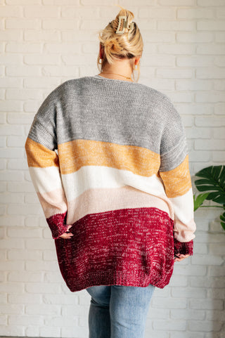Bring the Warmth Color Block Cardigan-Cardigans-Ave Shops-Motis & Co Boutique, Women's Fashion Boutique in Carthage, Missouri