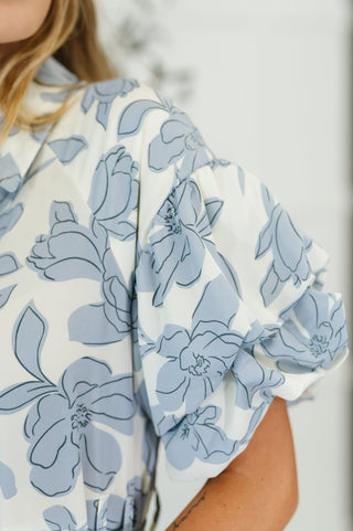 Budding Romance Collared Button-Down Dress-Dresses-Ave Shops-Motis & Co Boutique, Women's Fashion Boutique in Carthage, Missouri