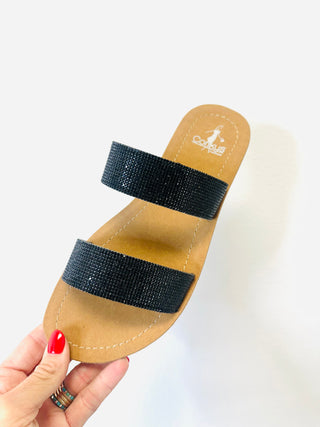 Corky's Black Jubilee Slip On Sandal-Sandals-Motis-Motis & Co Boutique, Women's Fashion Boutique in Carthage, Missouri