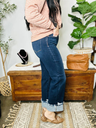 Judy Blue Todd Dark Wash Straight Leg Jean-Jeans-Judy Blue-Motis & Co Boutique, Women's Fashion Boutique in Carthage, Missouri