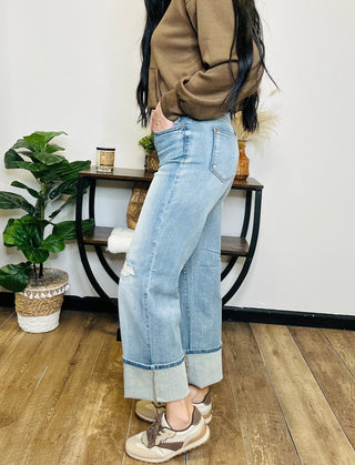 Elijah Patched Straight Leg Judy Blue Jeans-Jeans-Judy Blue-Motis & Co Boutique, Women's Fashion Boutique in Carthage, Missouri