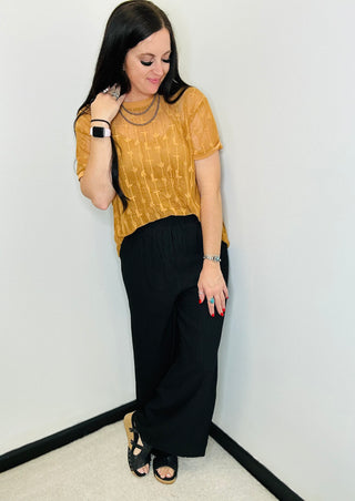 Toby Black Wide Leg Lined Pants-pants-staccato-Motis & Co Boutique, Women's Fashion Boutique in Carthage, Missouri