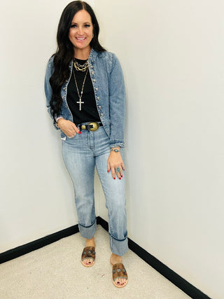 Judy Blue Turner Straight Dad Jeans-Jeans-Judy Blue-Motis & Co Boutique, Women's Fashion Boutique in Carthage, Missouri
