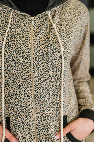 Call of the Wild Contrast Trim Zip Up-Coats & Jackets-Ave Shops-Motis & Co Boutique, Women's Fashion Boutique in Carthage, Missouri