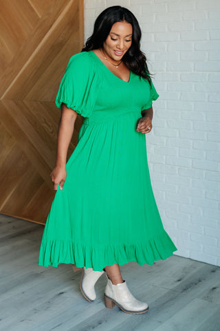 Catch a Cloud and Pin it Down Smocked Bodice Dress-Dresses-Ave Shops-Motis & Co Boutique, Women's Fashion Boutique in Carthage, Missouri