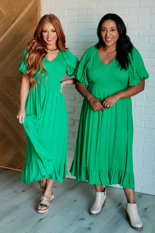 Catch a Cloud and Pin it Down Smocked Bodice Dress-Dresses-Ave Shops-Motis & Co Boutique, Women's Fashion Boutique in Carthage, Missouri