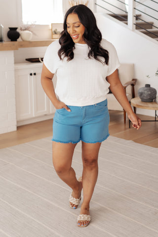 Clearly Classic Short Sleeve Top in White-Tops-Ave Shops-Motis & Co Boutique, Women's Fashion Boutique in Carthage, Missouri