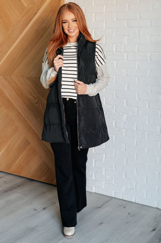 Cold and Calculated Longline Puffer Vest-Vests-Ave Shops-Motis & Co Boutique, Women's Fashion Boutique in Carthage, Missouri