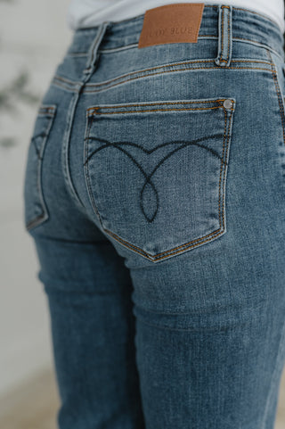 Colette Mid Rise Boyfriend Classic Cuffed-Jeans-Ave Shops-Motis & Co Boutique, Women's Fashion Boutique in Carthage, Missouri