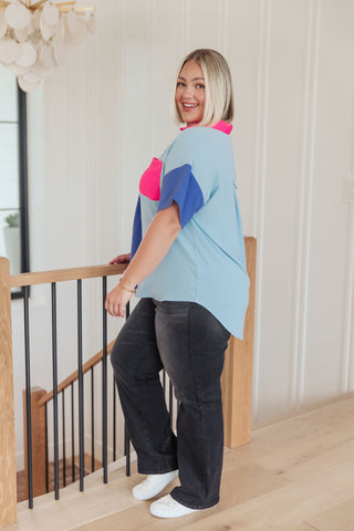 Color Me Cool Color Block Top-Tops-Ave Shops-Motis & Co Boutique, Women's Fashion Boutique in Carthage, Missouri