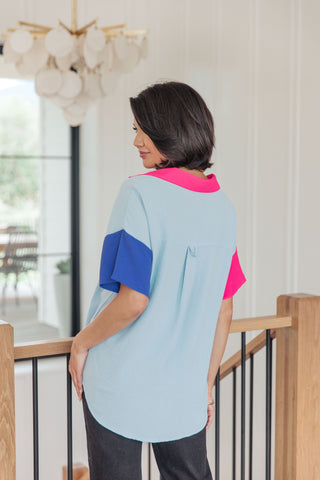 Color Me Cool Color Block Top-Tops-Ave Shops-Motis & Co Boutique, Women's Fashion Boutique in Carthage, Missouri