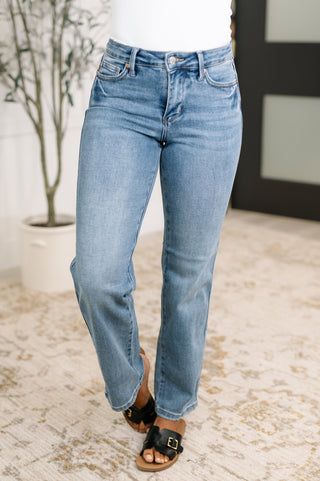 Corrine Mid Rise Control Top Vintage Straight Jeans-jeans-Ave Shops-Motis & Co Boutique, Women's Fashion Boutique in Carthage, Missouri