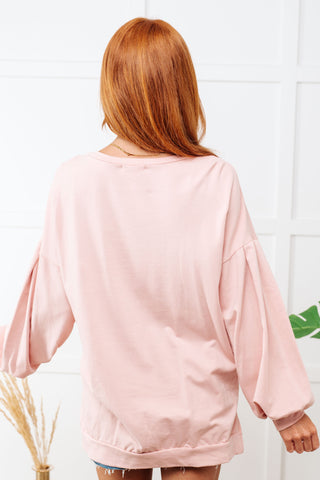Cow Girl Graphic Pullover in Dusty Pink-Tops-Ave Shops-Motis & Co Boutique, Women's Fashion Boutique in Carthage, Missouri