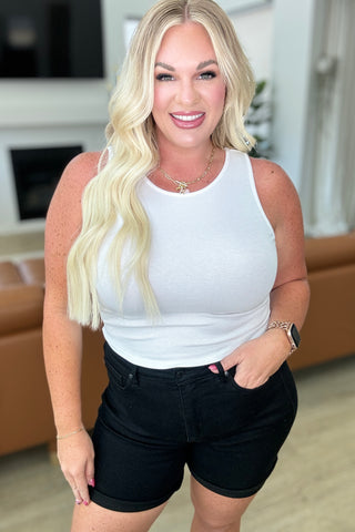 Cream of the Crop Rib Knit Tank Top in White-Tanks-Ave-Motis & Co Boutique, Women's Fashion Boutique in Carthage, Missouri