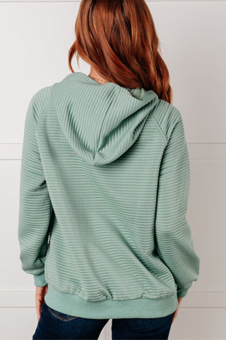 Crosswalk Textured Hoodie in Green-Tops-Ave Shops-Motis & Co Boutique, Women's Fashion Boutique in Carthage, Missouri