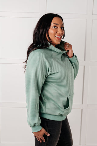 Crosswalk Textured Hoodie in Green-Tops-Ave Shops-Motis & Co Boutique, Women's Fashion Boutique in Carthage, Missouri