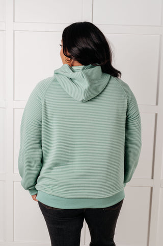 Crosswalk Textured Hoodie in Green-Tops-Ave Shops-Motis & Co Boutique, Women's Fashion Boutique in Carthage, Missouri