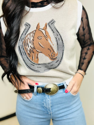 Buck Of The Draw Knit Vest-sleeveless-2 Fly-Motis & Co Boutique, Women's Fashion Boutique in Carthage, Missouri