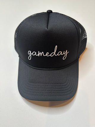 Game Day Mesh Back Trucker Cap-Ball Caps-Turquoise Haven-Motis & Co Boutique, Women's Fashion Boutique in Carthage, Missouri
