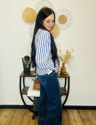 Skye Tie Neck Long Sleeve Blouse-Long Sleeves-Howdy Hanny-Motis & Co Boutique, Women's Fashion Boutique in Carthage, Missouri