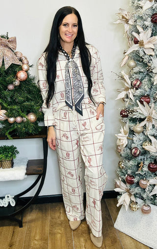 Western Embroidered Wide Leg Pants-Pants-ee: some-Motis & Co Boutique, Women's Fashion Boutique in Carthage, Missouri