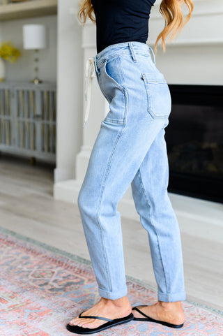 Judy Blue Cooper High Rise Vintage Denim Jogger-Joggers-Ave Shops-Motis & Co Boutique, Women's Fashion Boutique in Carthage, Missouri