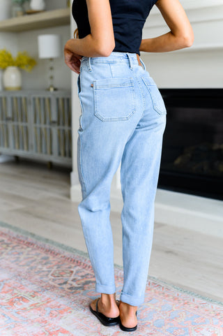 Judy Blue Cooper High Rise Vintage Denim Jogger-Joggers-Ave Shops-Motis & Co Boutique, Women's Fashion Boutique in Carthage, Missouri