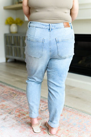 Judy Blue Cooper High Rise Vintage Denim Jogger-Joggers-Ave Shops-Motis & Co Boutique, Women's Fashion Boutique in Carthage, Missouri